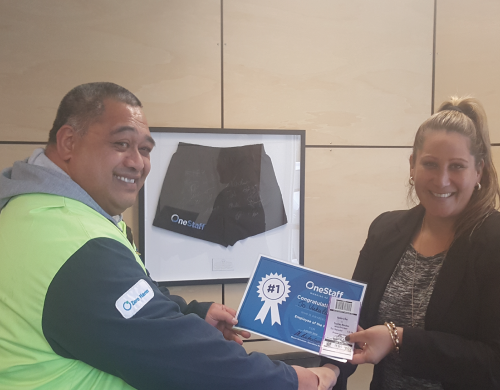 Jo Vakatini Hawkes Bay Employee of the Month for August | OneStaff