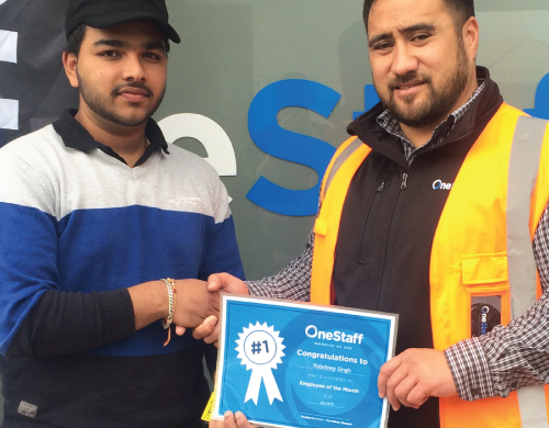 Rabdeep Singh, Auckland's Employee of the Month for August | OneStaff