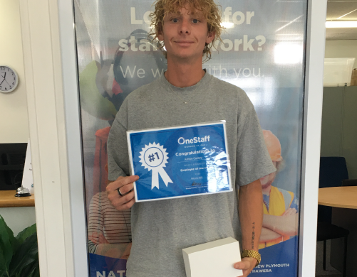 New Plymouth's Employee of the Month for February - Ashton Caskey