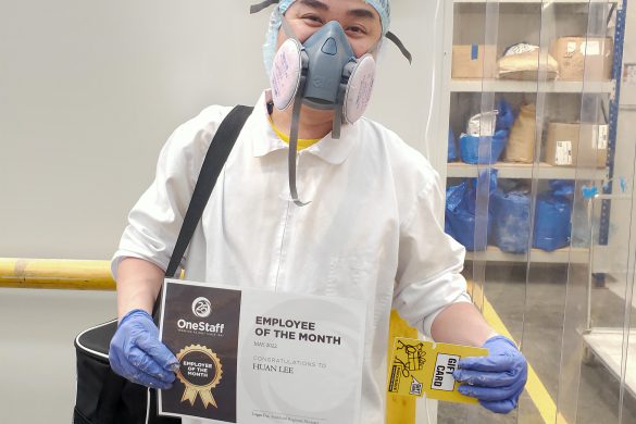 Westgate Auckland's employee of the month - Huan